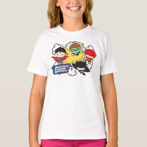 Chibi Justice League of America Explosion T_Shirt