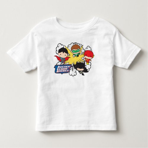 Chibi Justice League of America Explosion Toddler T_shirt