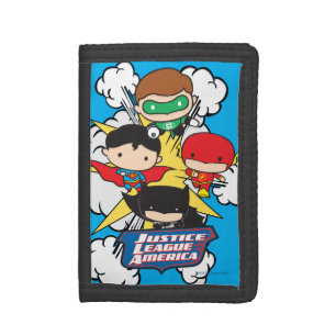 Chibi Justice League of America Explosion Trifold Wallet