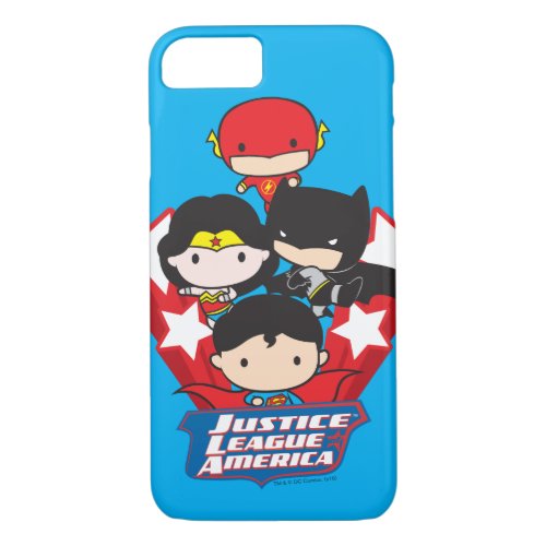 Chibi Justice League of America Stars iPhone 87 Case