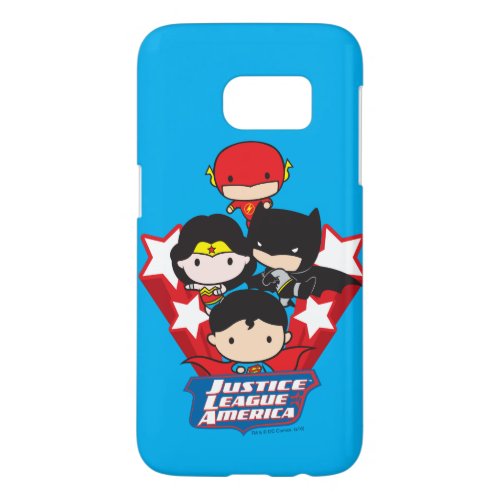 Chibi Justice League of America Stars Samsung Galaxy S7 Case