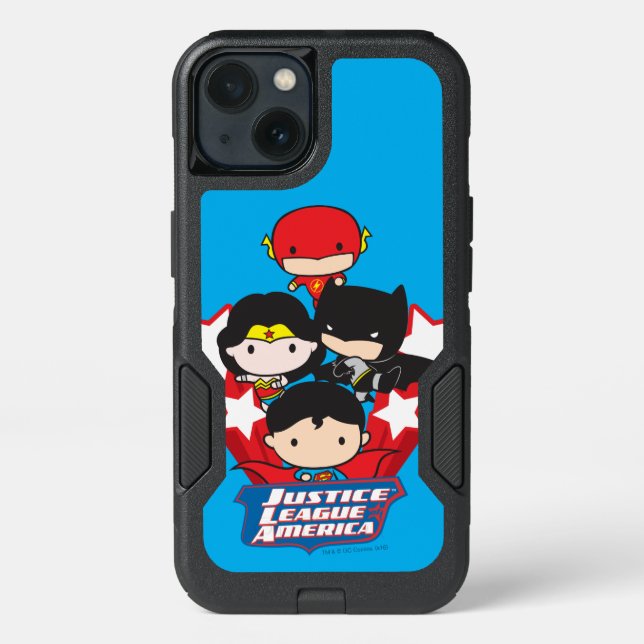 Chibi Justice League of America Stars Otterbox iPhone Case (Back)