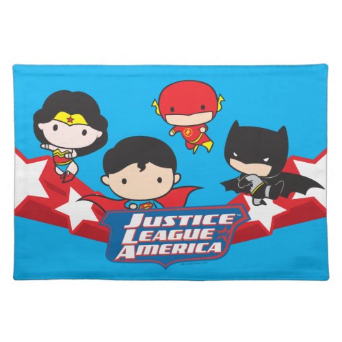 Chibi Justice League of America Stars Placemat