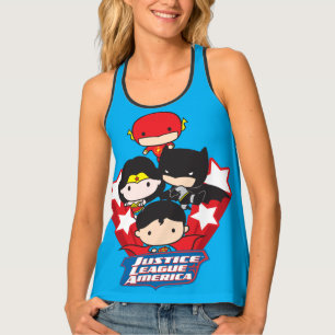 Chibi Justice League of America Stars Tank Top