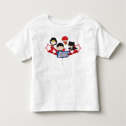 Chibi Justice League of America Stars Toddler T_shirt