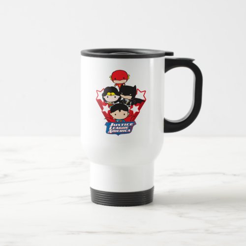 Chibi Justice League of America Stars Travel Mug