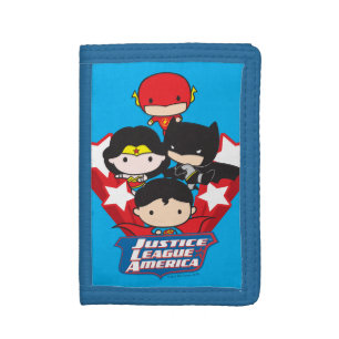 Chibi Justice League of America Stars Trifold Wallet
