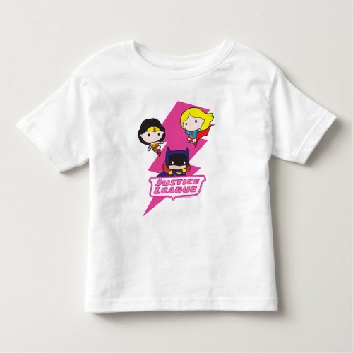 Chibi Justice League Pink Lightning Toddler T_shirt