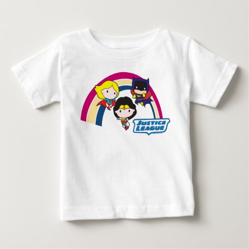 Chibi Justice League Rainbow Baby T_Shirt