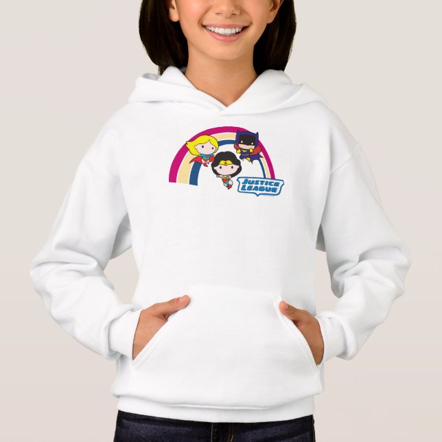 Chibi Justice League Rainbow Hoodie (Front)