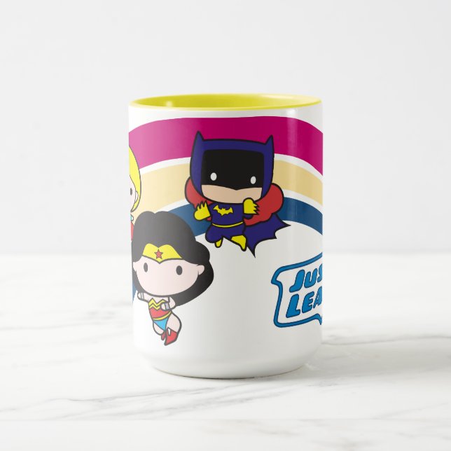 Chibi Justice League Rainbow Mug (Center)