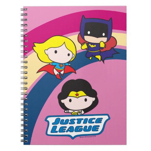 Chibi Justice League Rainbow Notebook