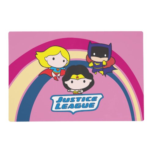 Chibi Justice League Rainbow Placemat