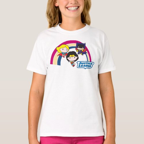 Chibi Justice League Rainbow T_Shirt