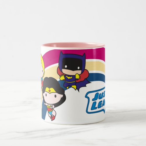 Chibi Justice League Rainbow Two_Tone Coffee Mug