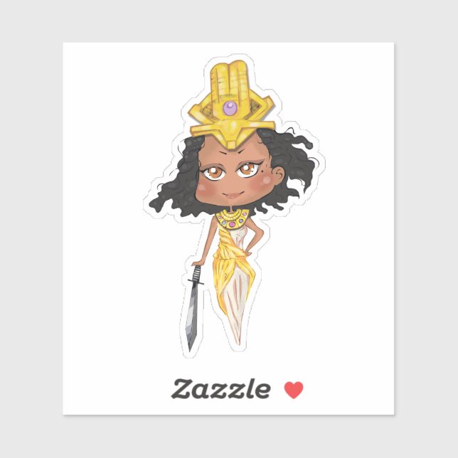 Chibi Kandaka Warrior  Sticker (Sheet)