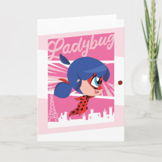 Chibi Ladybug in Paris Card