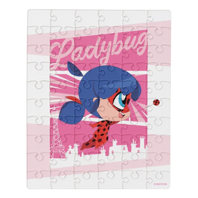 Chibi Ladybug in Paris Jigsaw Puzzle (Puzzle Vertical)