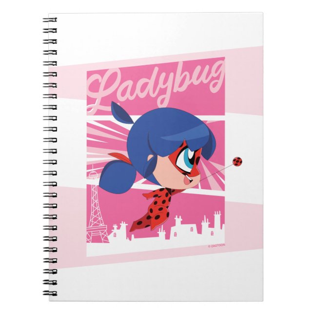 Chibi Ladybug in Paris Notebook (Front)