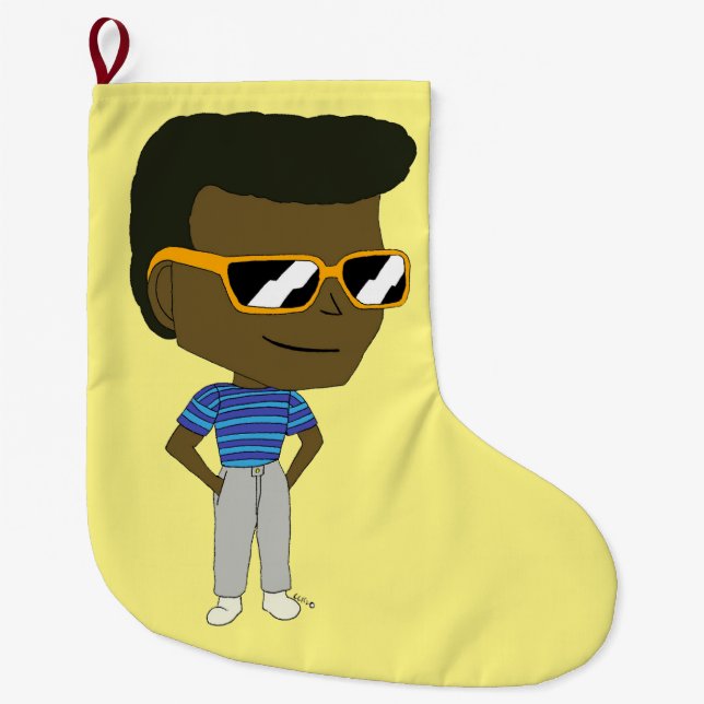 chibi   large christmas stocking (Front)