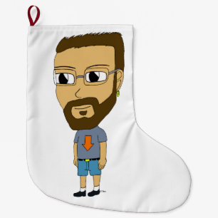 chibi large christmas stocking