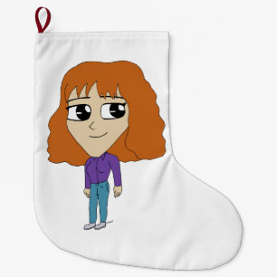chibi large christmas stocking