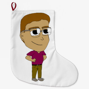 chibi large christmas stocking