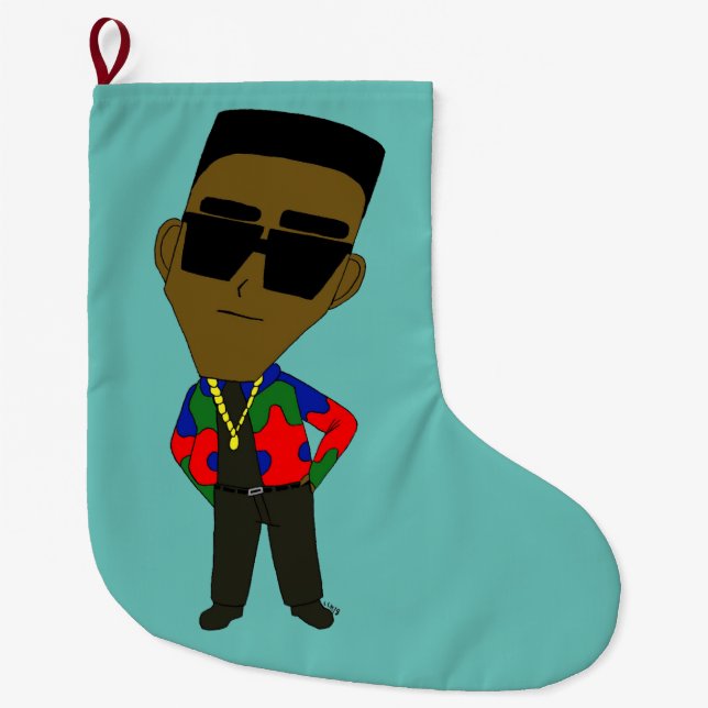 chibi  large christmas stocking (Front)
