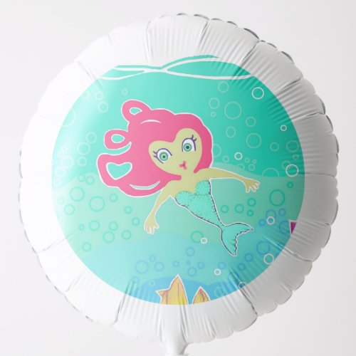 Chibi Mermaids helium Balloon