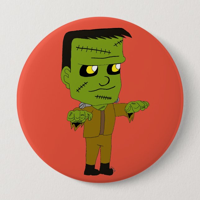chibi  monster button (Front)