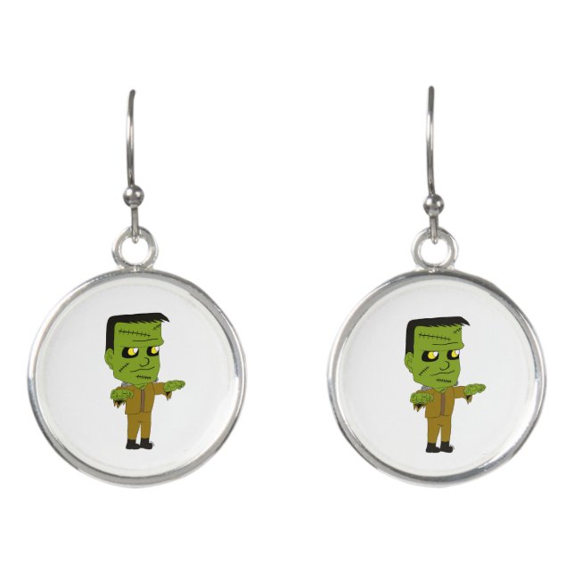 chibi  monster  earrings (Front)