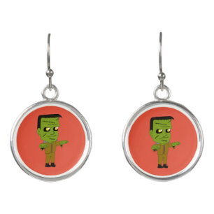 chibi monster earrings