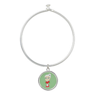 chibi mrs. claus bangle bracelet