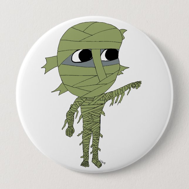 chibi mummy  button (Front)
