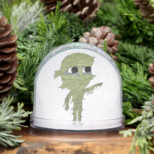 chibi mummy snow globe