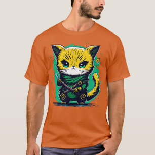 Chibi ninja Munchkin cat T-Shirt