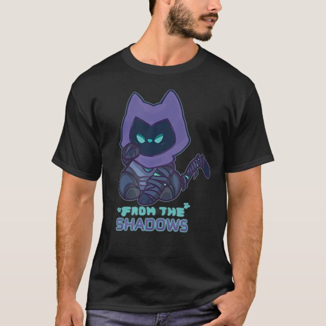 Chibi Omen Cat Valorant Gaming  Cute T-Shirt (Front)