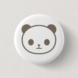 chibi panda pinback button
