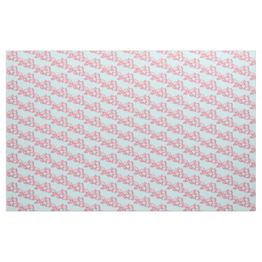 Chibi pink Axolotl pattern Chido Fabric