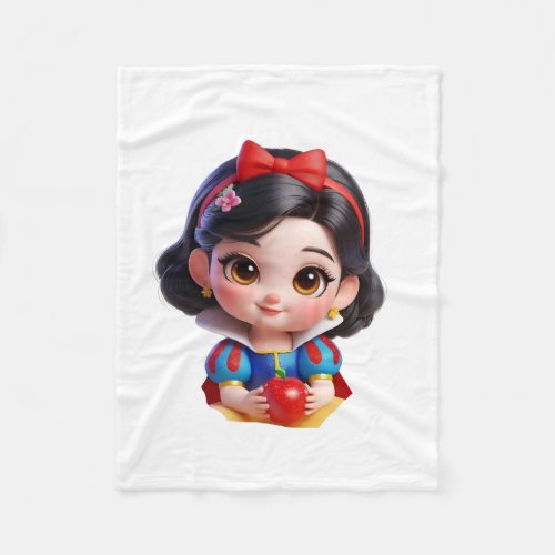 Chibi Princess With Apple Blanket
