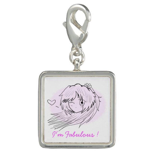 Chibi Ran Outline I'm Fabulous Charm (Front)