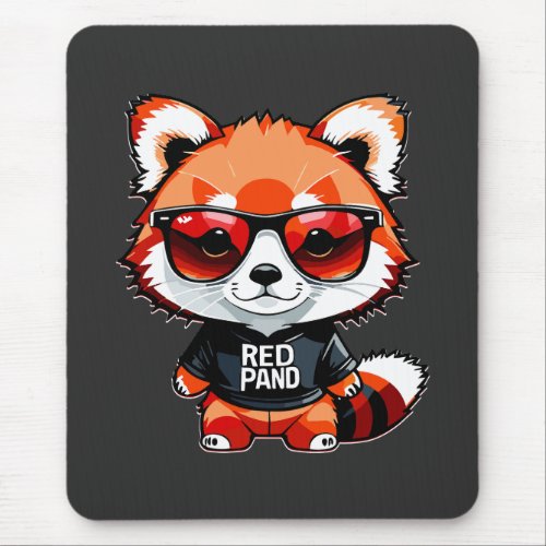 Chibi Red Panda Cub Mouse Pad