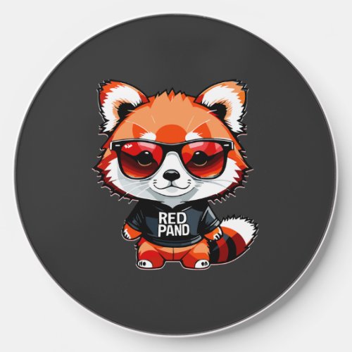 Chibi Red Panda Cub Wireless Charger