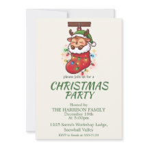Chibi Reindeer Stocking Snowflakes Gathering