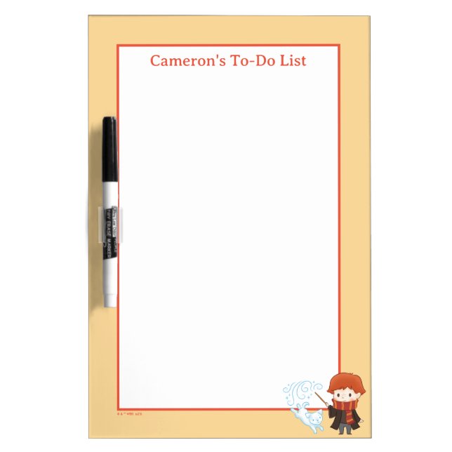 Chibi Ron Weasley Patronus Dry Erase Board (Front)