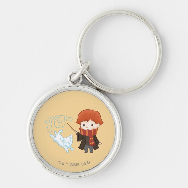Chibi Ron Weasley Patronus Keychain (Front)