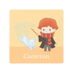 Chibi Ron Weasley Patronus Metal Print