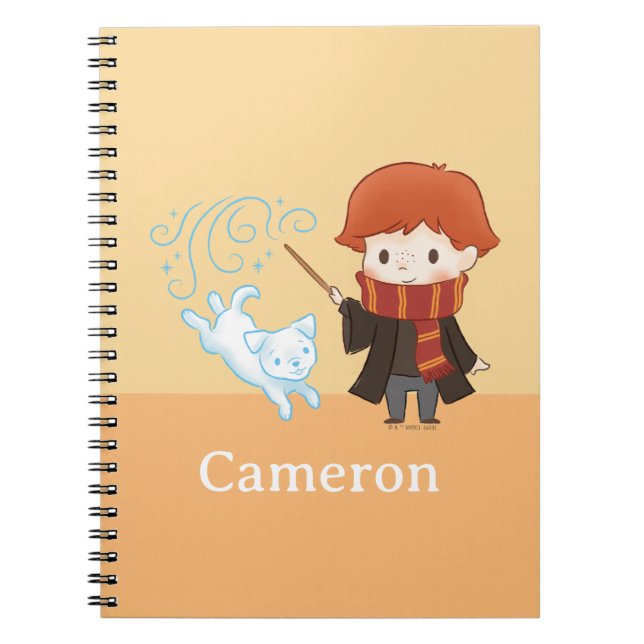 Chibi Ron Weasley Patronus Notebook (Front)