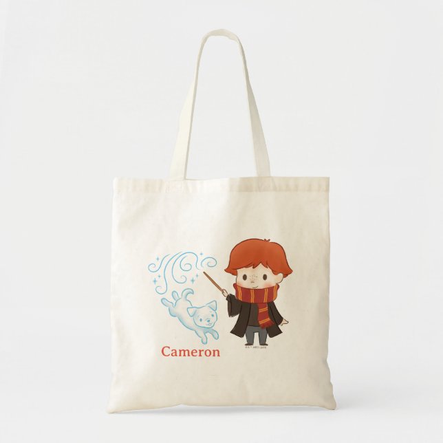 Chibi Ron Weasley Patronus Tote Bag (Front)