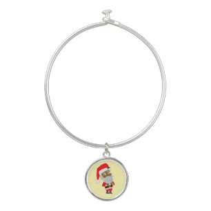 Chibi Santa Bangle Bracelet